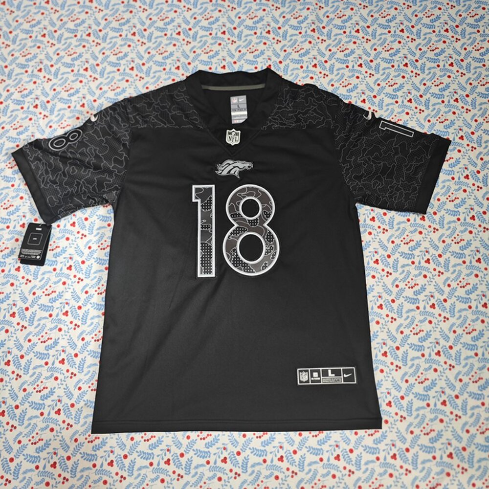 Manning Black Denver Broncos Peyton Black Jersey No. 18
